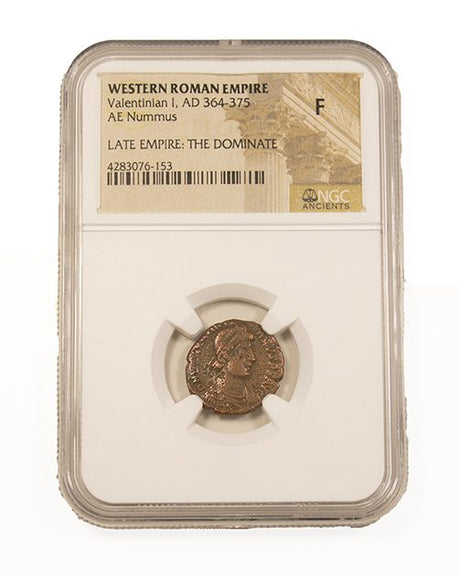 VALENTINIAN1ST(AE3)NGC(F) Roman AE of Valentinian I (AD364-375)NGC(F)