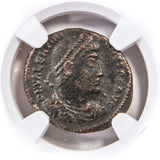 VALENTINIAN1ST(AE3)NGC(VF) Roman AE of Valentinian I (AD364-375)NGC(VF)