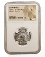 VALERIAN1ST(AR)NGC(XF) Roman Silver Antoninianus of Valerian 1st (AD253-260) NGC(XF)