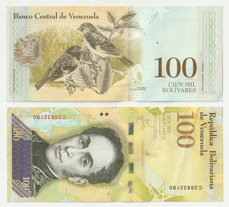 Venezuela P100(U) 100,000 Bolivares (2017)