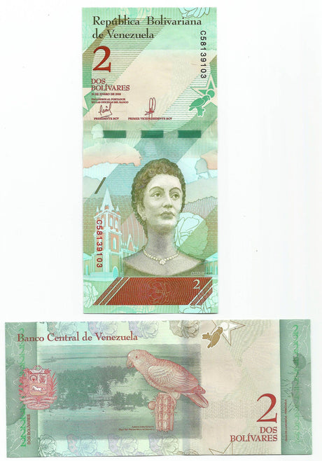 Venezuela P101a(U) 2 Bolivares (2018)