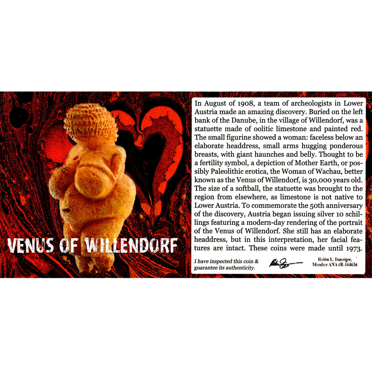 VENUSMINI Venus of Willendorf: SIlver Coin (mini album)