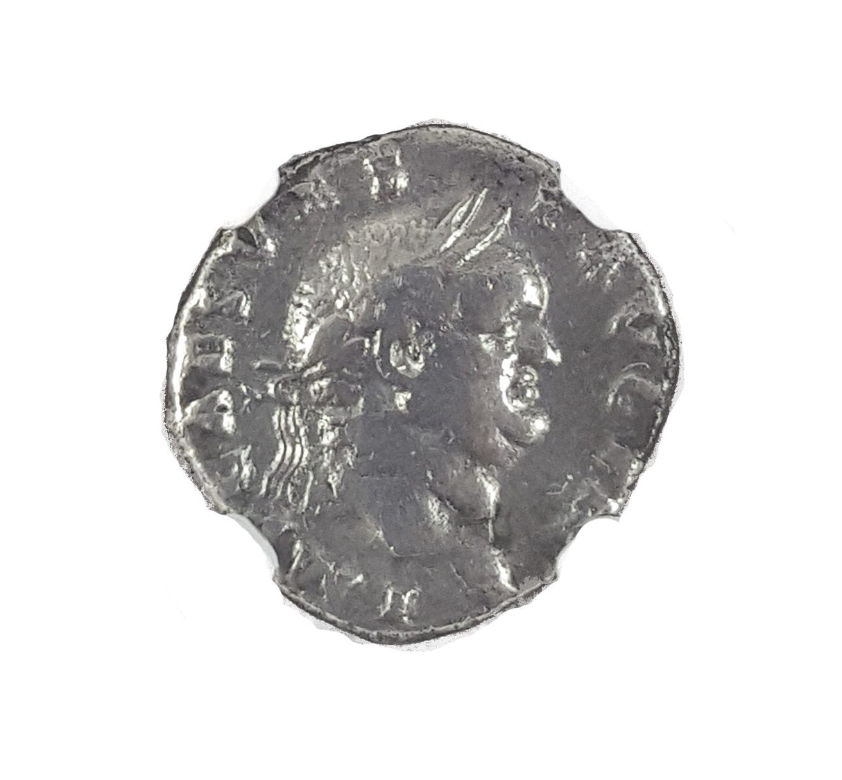 VESPASIAN(AR)NGC(F) Vespasian Silver Antoninianus NGC Certified Slab(F)