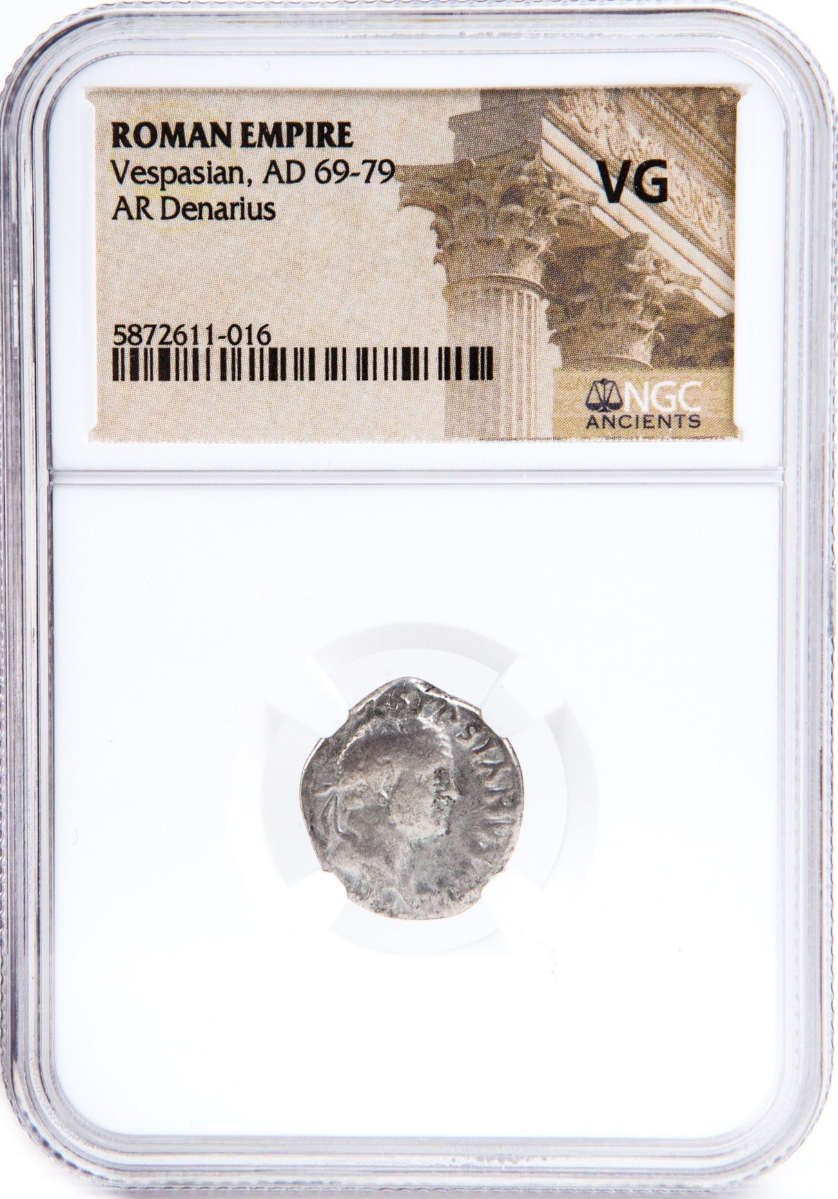 VESPASIAN(AR)NGC(LG) Vespasian Silver Antoninianus NGC Certified Slab(LG)