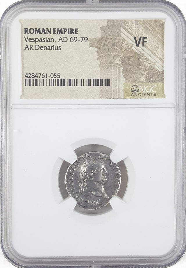 VESPASIAN(AR)NGC(VF) Vespasian Silver Antoninianus NGC Certified Slab(VF)