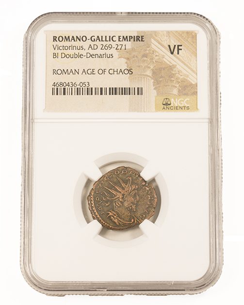 VICTORINUS(ANT)NGC(VF) Roman AE of Victorinus (AD 269-271) NCG(VF)