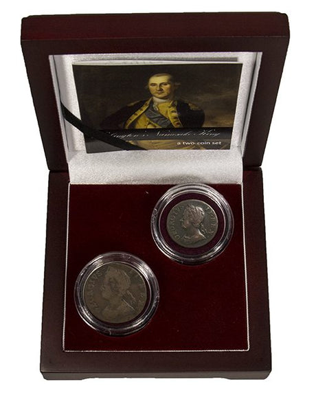 George II: Washington's Namesake King (Two-Coin Box) (WASHINGTONKING2CNBOX)