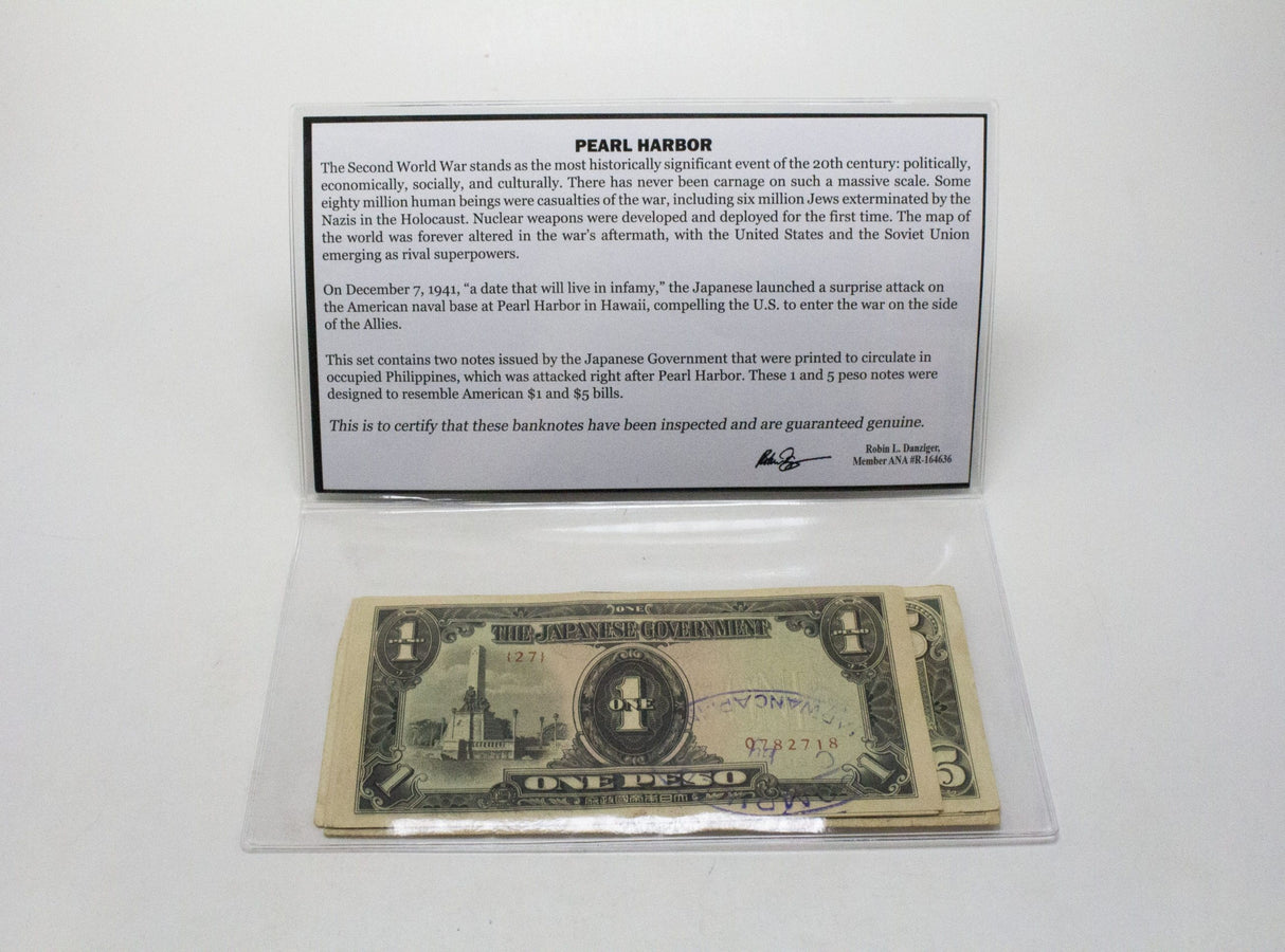 Pearl Harbor: Two Japanese Occupation Notes  (Billfold)