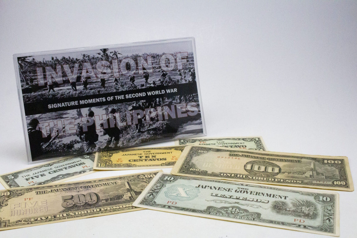 WW2-PHIL-INV-BF Invasion of the Philippines: Six Japanese Invasion Notes  (Billfold)