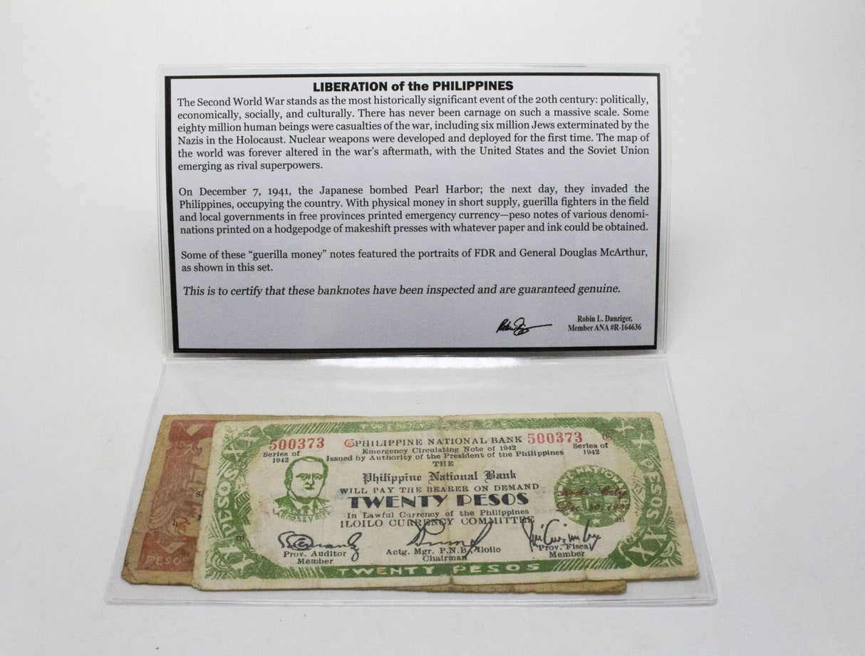 Liberation of the Philippines: Two Guerilla Notes  (Billfold)