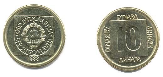 Yugoslavia KM131(U) 10 Dinara