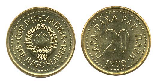 Yugoslavia KM140(U) 20 Para