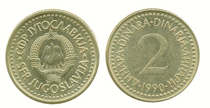 Yugoslavia KM143(U) 2 Dinara