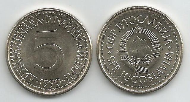 Yugoslavia KM144(U) 5 Dinara