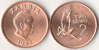 Zambia KM10a(U) 2 Ngwee