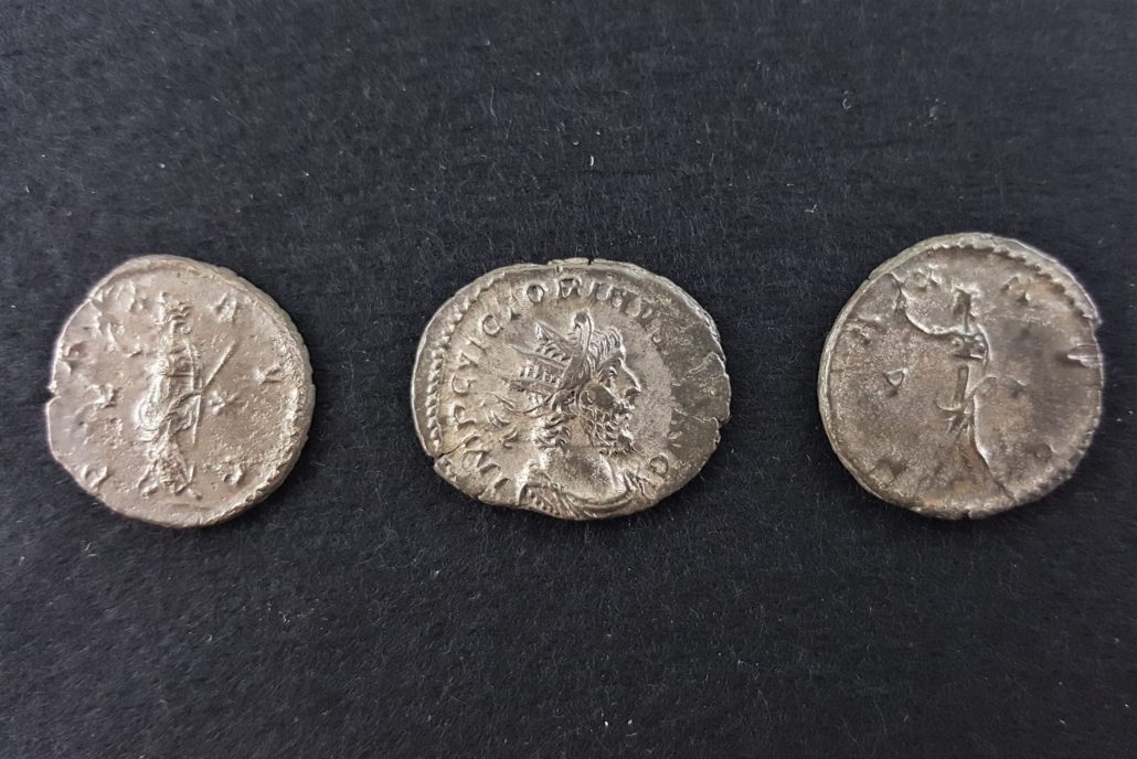 Roman silver, Victorinus, ruled the breakaway Gaelic empire approx. 268 ...